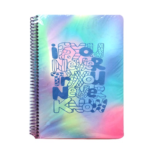 Lizy Collection Spiralli Defter SPRB5 - İf You Never Try You Never Know