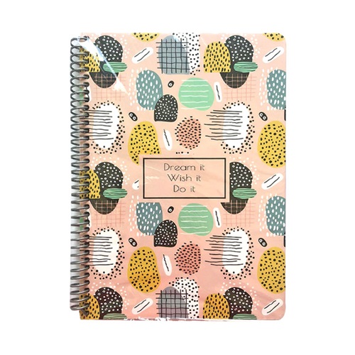 Lizy Collection Spiralli Defter SPRB5 - Dream İt Wish İt Do İt