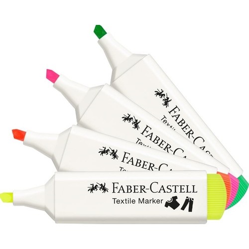 Faber Castell Tekstil Markörü Neon 4'Lü