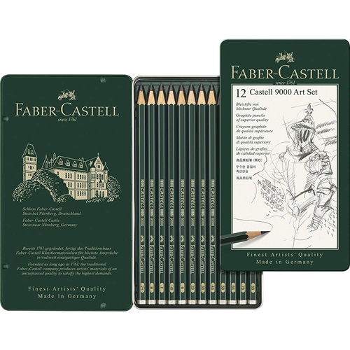 Faber Castell Castell 9000 Art Kurşun Kalem Seti 8B-2H