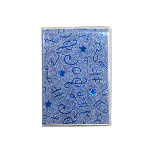 Mikro Nota Desenli Not Defteri Çizgili Küçük Boy NT-216 - Mavi