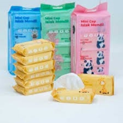 MİNİ CEP ISLAK MENDİL YEŞİL PEMBE SARI PKT