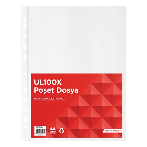 UL100X Eco Poşet Dosya 100Lü