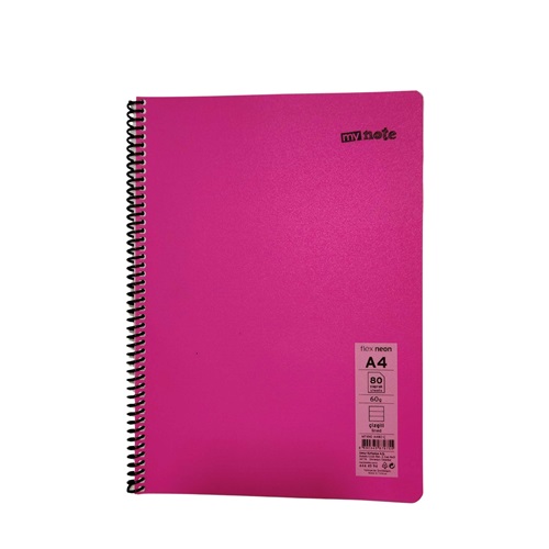 Mynote Flex Neo Defter A4 80 Yp Çizgili - Pembe