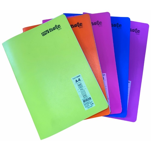 Mynote Text Neon Defter A4 60 Yp Kareli