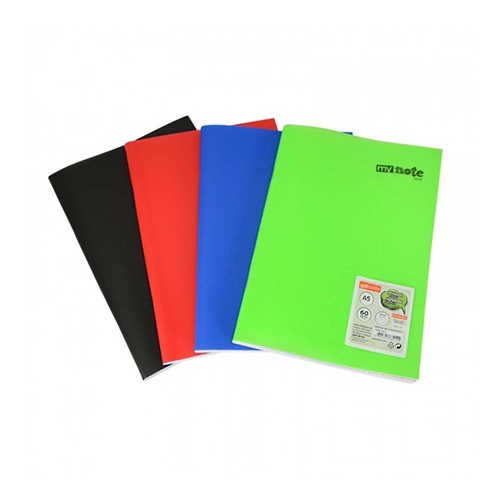 Mynote Text Neon Defter A5 60 Yp Kareli - Siyah
