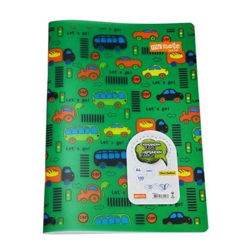 Mynote Text Up Defter A4 100 Yp Çizgili Araba