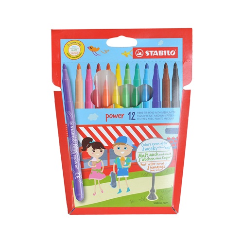 Stabilo Power Keçeli Kalem 12'Li Paket