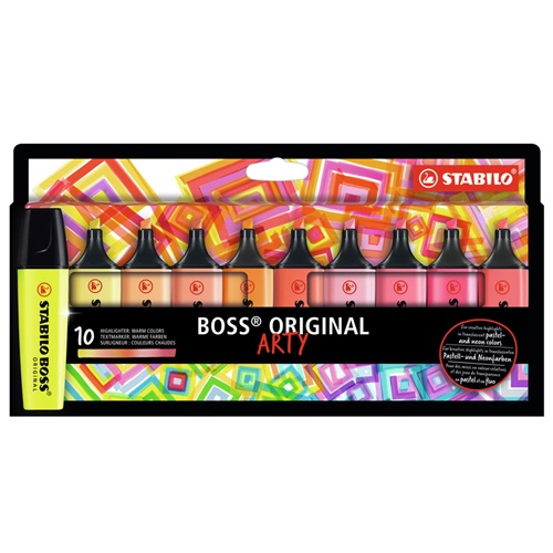 Stabilo Boss Original Sıcak Renkler Arty 10 Renk 70/10-1-20