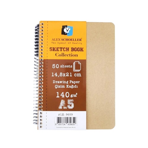 Alex Schoeller A5 140gr Sketchbook Collec. 50 yp ALX-9659