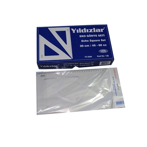 Yıldızlar 30 cm eko gönye seti 45-60 cc