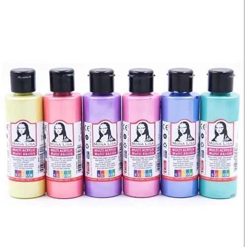 Monalisa Multi Akrilik İnci Set 6 Renk 70 ml