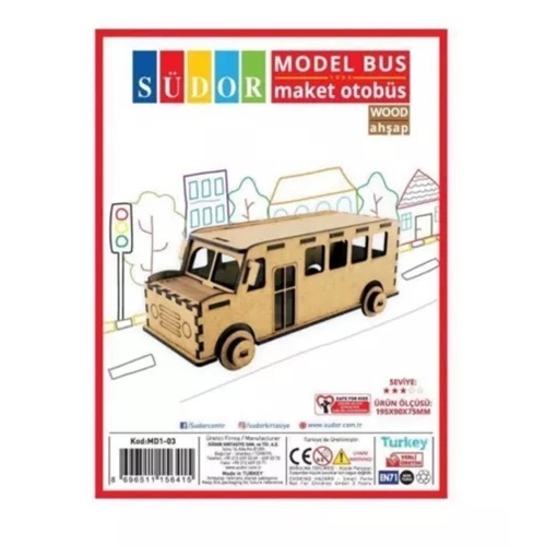 Südor Ahşap Maket Otobüs