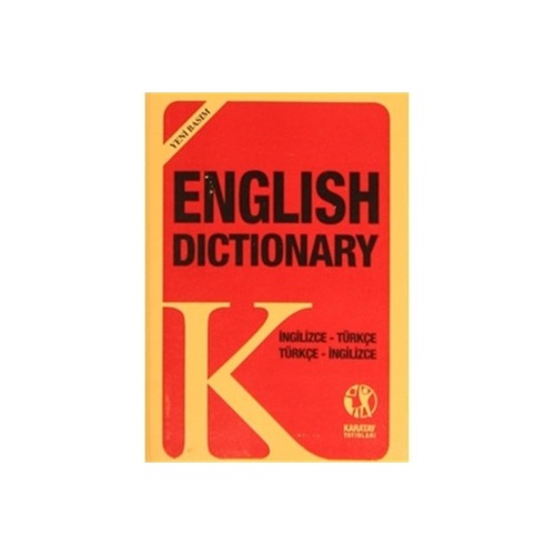 Karatay İngilizce Sözlük Plastik Kapak Sarı