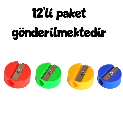 Slm Plastik Kalemtraş 12li Paket