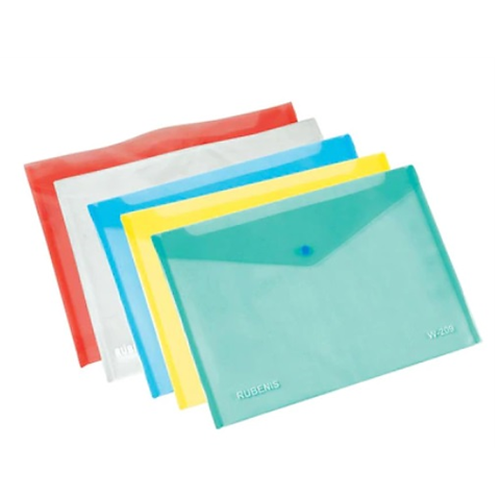 Rubenis Çıtçıtlı Dosya A4 ( Kırmızı )