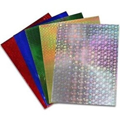 Ticon Hologramlı Fon Kartonu 25x35 10 Adet 5 Renk