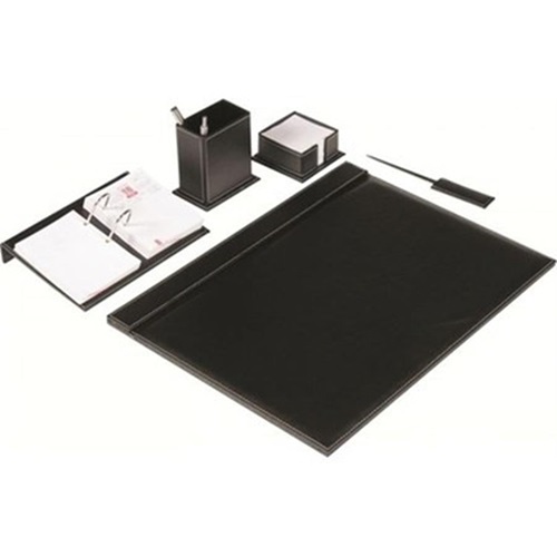 Classifix Düz Suni Deri Sümen Takımı 5 Parça Siyah