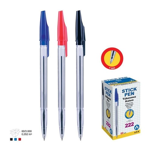 Office Pen 222 Ark Kırmızı