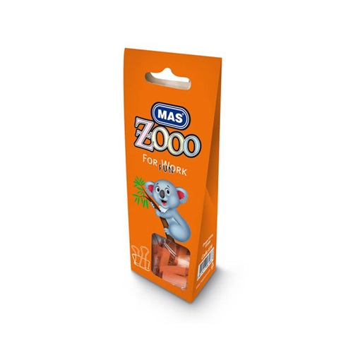 Mas Zoo Karton Pakette Omega Kıskaç (No: 25 Turuncu)