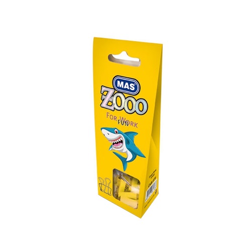 Mas Zoo Karton Pakette Omega Kıskaç (No: 25 Sarı)