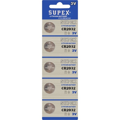 Supex CR2032 Pil 5 li