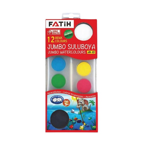 Fatih Jumbo Suluboya 12 Renk JS-12 King Size