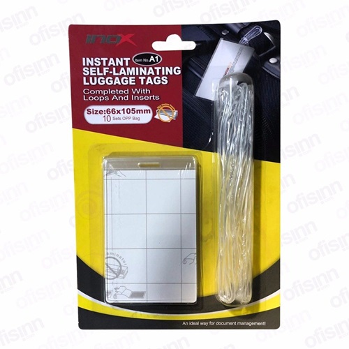 Inox Laminasyonlu Bagaj Etiketi /66X105mm)