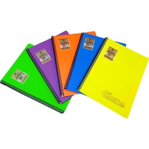 Sry Renkli Defter A4 Spiralli Çizgili (100Yp Karışık Renk)