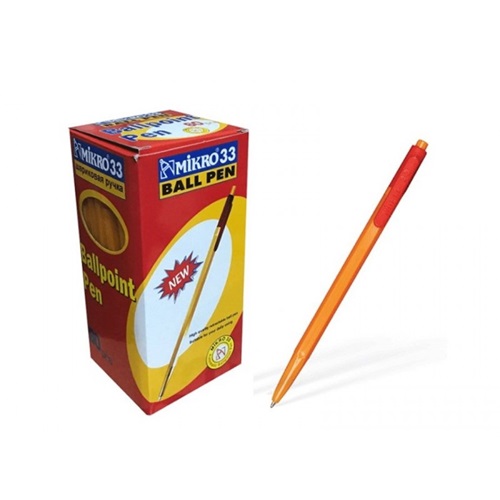 Mikro 33 Tükenmez Kalem (Kırmızı)