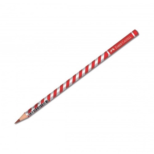Faber Castell Zebra Desenlı Kırmızı Başlık Kalemi