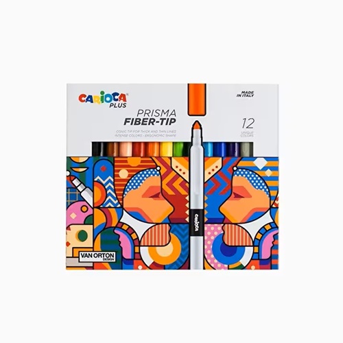 CARIOCA 45205 PLUS PRISMA FIBER UC KECELI BOYA KALEMI 12LI