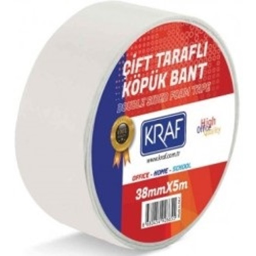 Kraf Çift Taraflı Köpük Bant (38mmx5m)