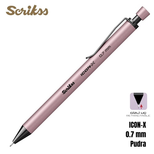 SCRIKSS ICON-X VERSATİL KALEM 0.7 PEMBE