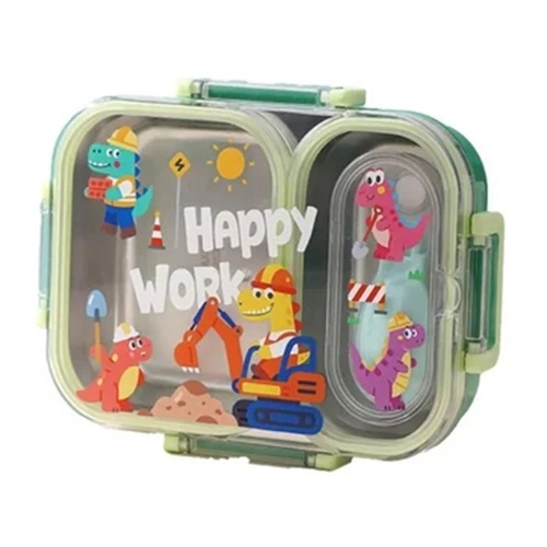 VAGONLİFE Paslanmaz Çelik Lunchbox 600 ml Çift Bölmeli VGN 7163 Yeşil