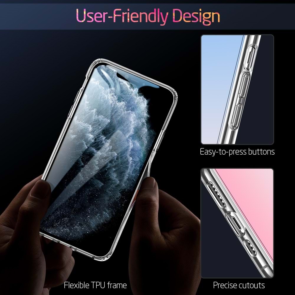ESR iPhone 11 Pro Kılıf, Ice Shield, Red+Blue