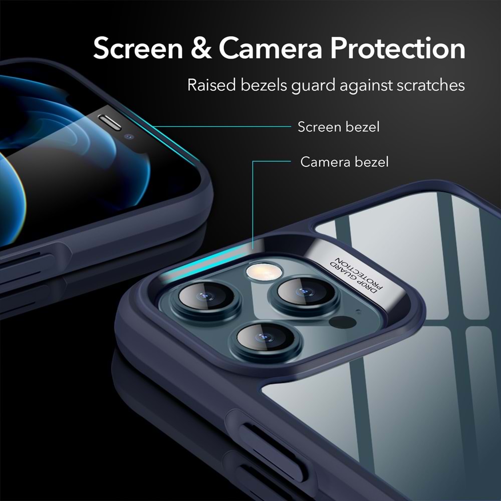 ESR iPhone 12 Pro Kılıf,Ice Shield Mavi