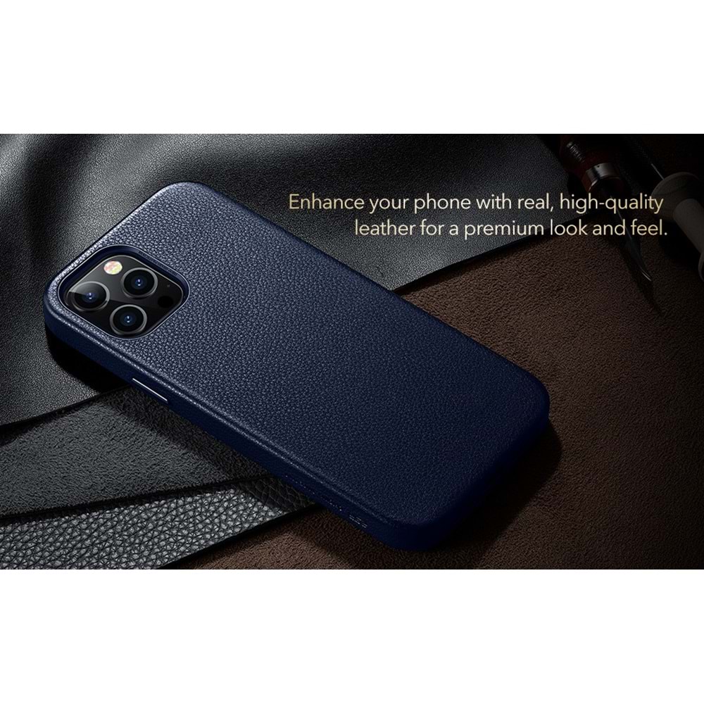 ESR iPhone 12 Pro Kılıf,Metro Premium Mavi