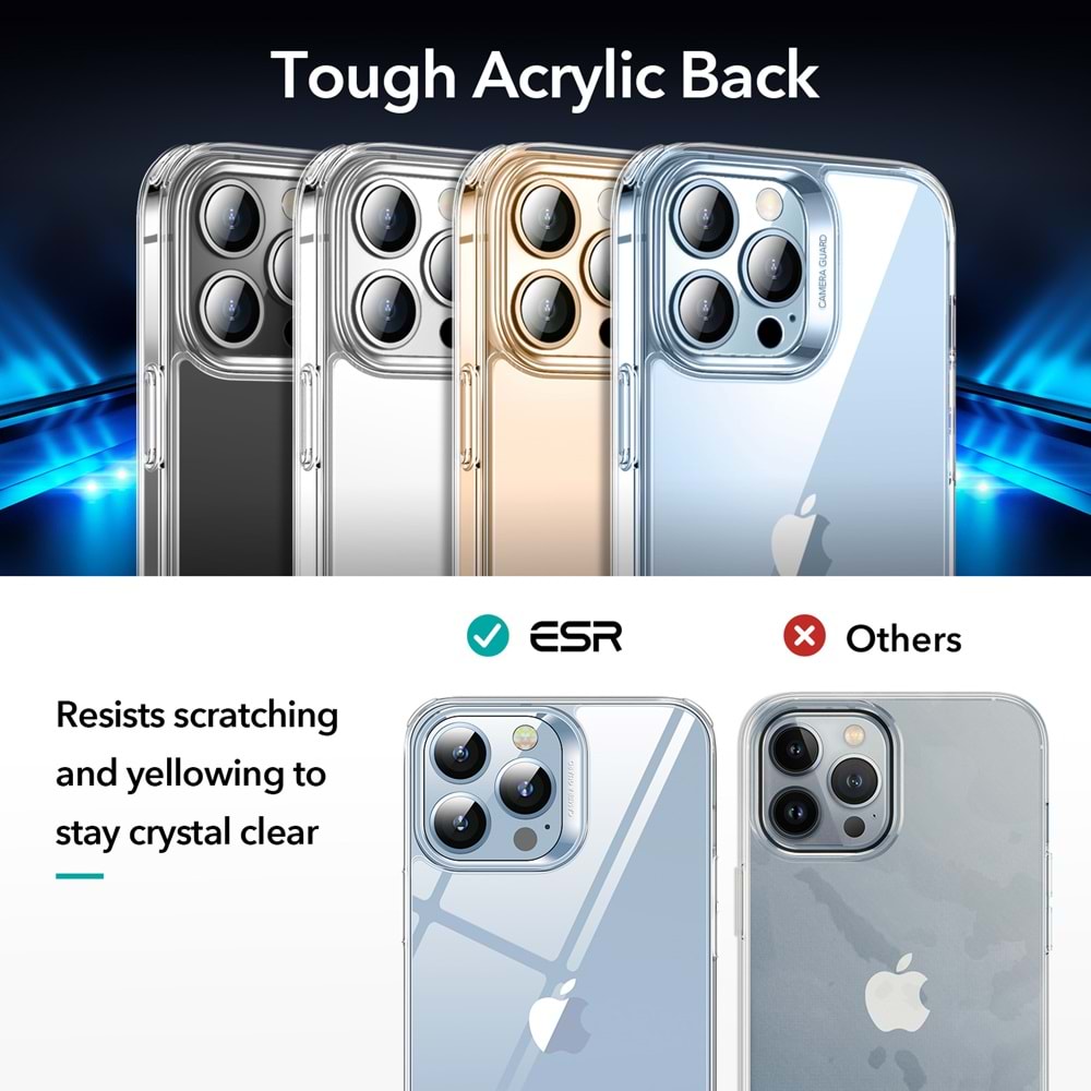 ESR iPhone 13 Pro Max Kılıf,Classic Hybrid+Ekran Koruyucu