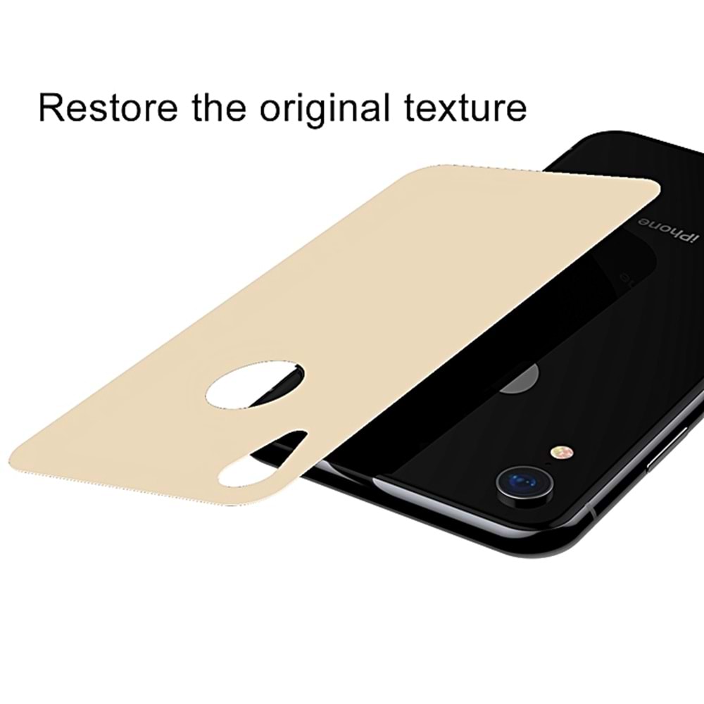 Baseus Kıvrımlı Temperli Cam Arka Koruyucu iPhone XR 6.1