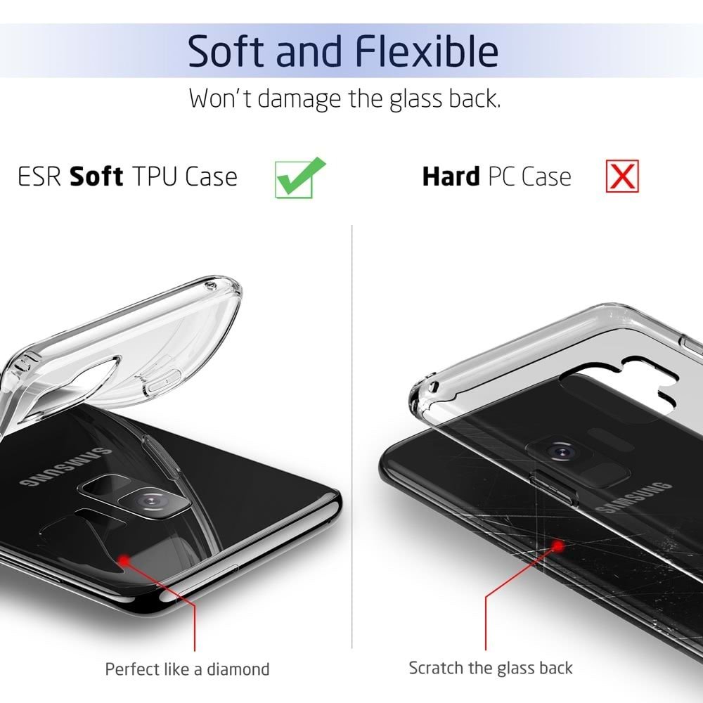 ESR Samsung Galaxy S9 Kılıf, Essential Zero, Clear