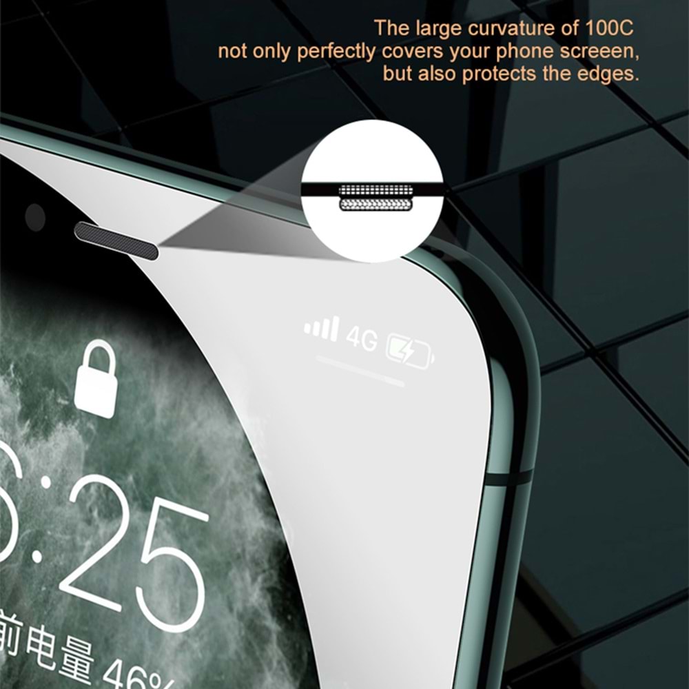 LİTO D+ iPhone 11 Pro/X/XS Toz Filtreli Ekran Koruyucu