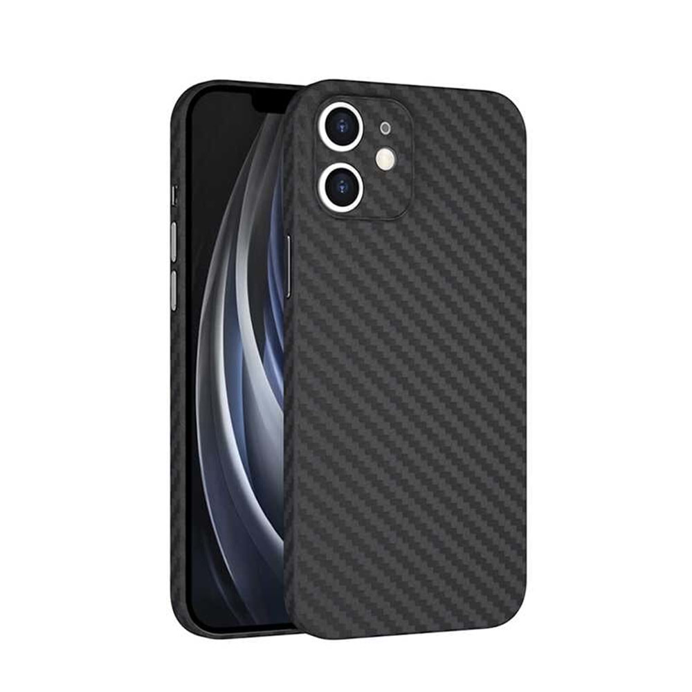 Wiwu Skin Carbon PP case iphone 12 5.4 Kılıf Black
