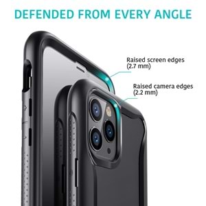 ESR iPhone 11 Pro Max Kılıf, Hybrid Armor, Siyah