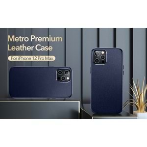 ESR iPhone 12 Pro Max Kılıf,Metro Premium Mavi