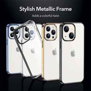 ESR iPhone 13 Pro Kılıf,Classic Hybrid Metalik Siyah