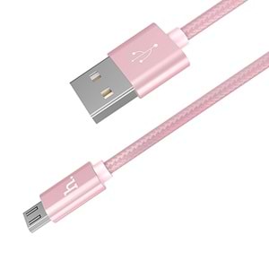 Hoco X2 Micro USB Veri Aktarım ve Hızlı Şarj Kablosu 1M Rose Gold