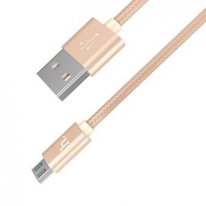 Hoco X2 Micro USB Veri Aktarım ve Hızlı Şarj Kablosu 1M Gold