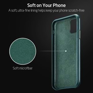 ESR iPhone 11 Pro Kılıf,Metro Leather,Pine Green