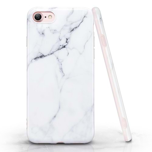 iPhone 7/8 Kılıf, ESR Marble,White Sierra